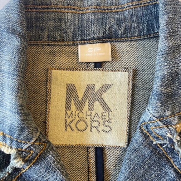 Michael Kors Frayed Edge Denim Jacket S/P – Excellent Condition - Picture 4 of 4